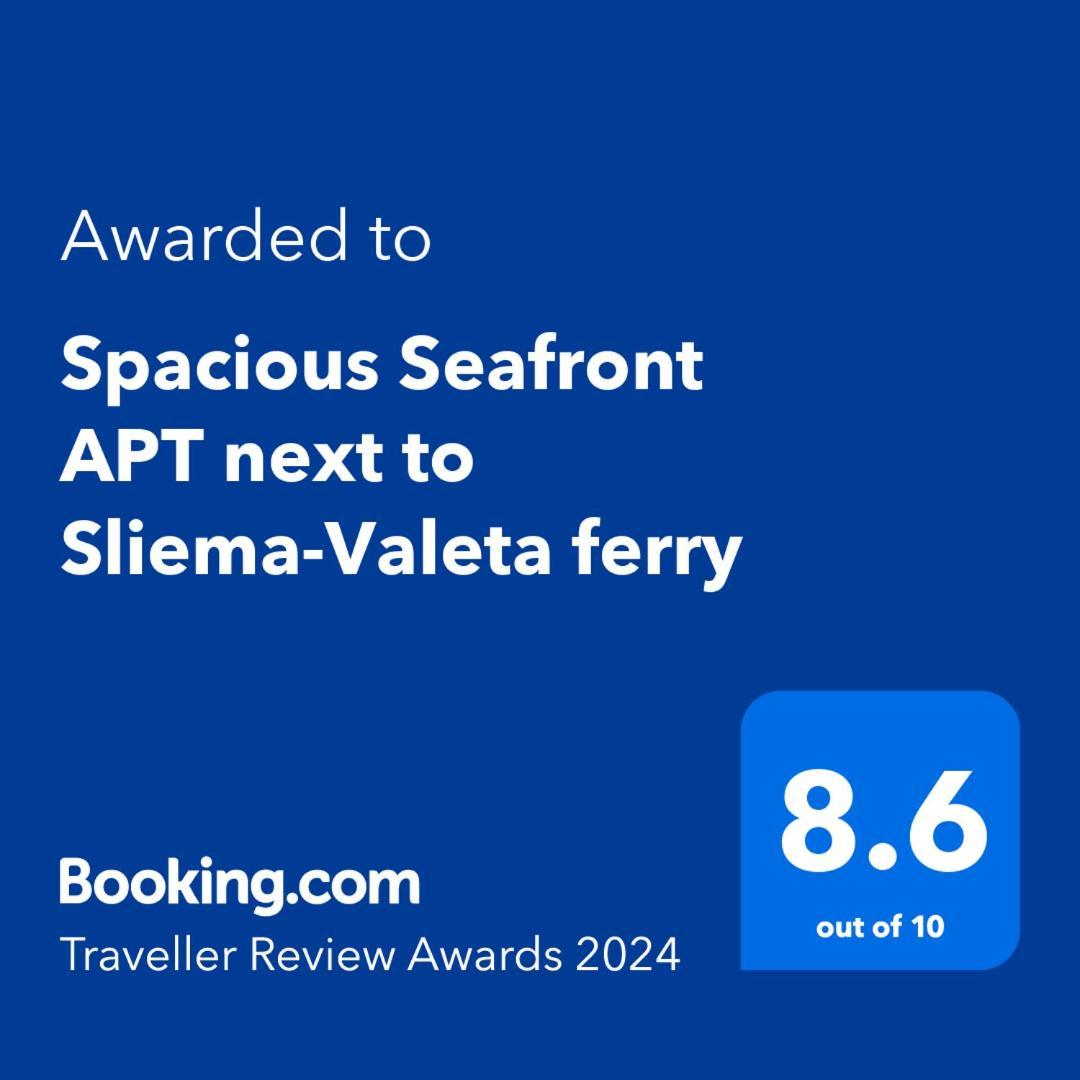 Spacious Seafront Apt Next To Sliema-Valeta Ferry Extérieur photo
